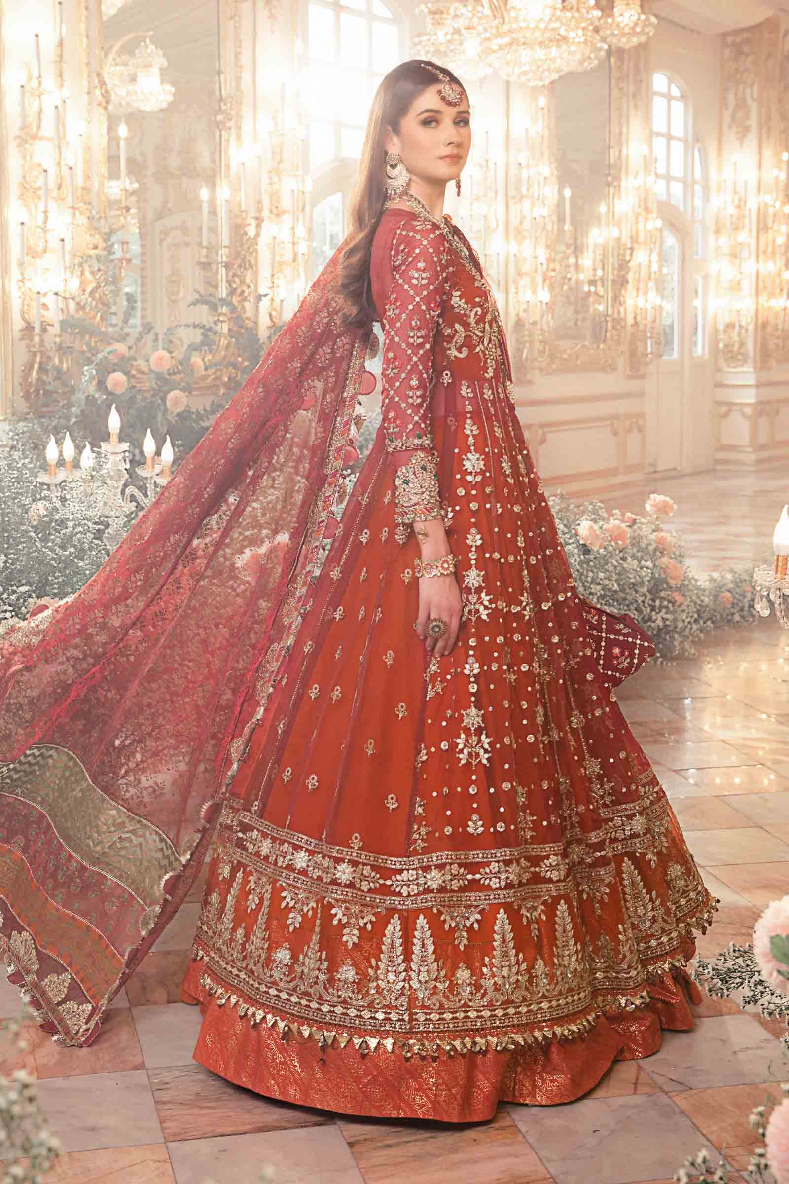 Unstitched Mbroidered | Maroon BD-2705 - Image 6