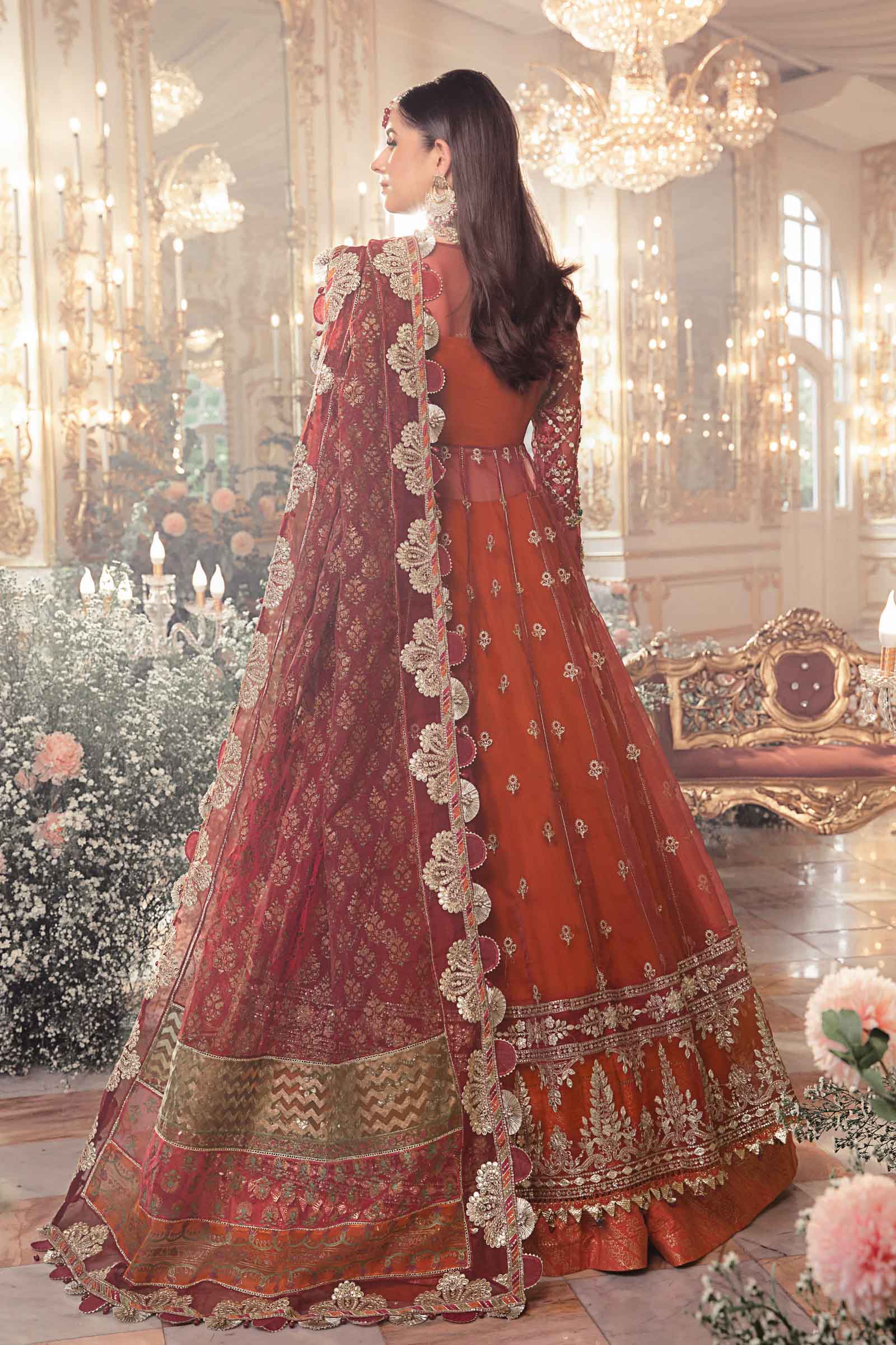 Unstitched Mbroidered | Maroon BD-2705 - Image 7
