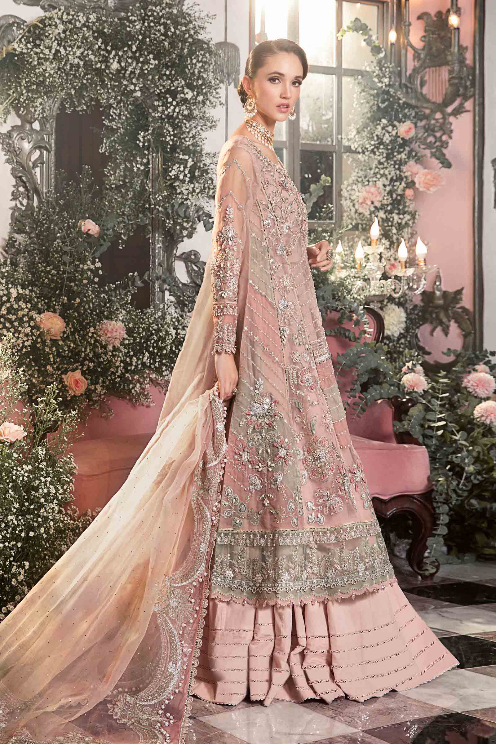 Unstitched Mbroidered | Pastel Pink BD-2706 - Image 10