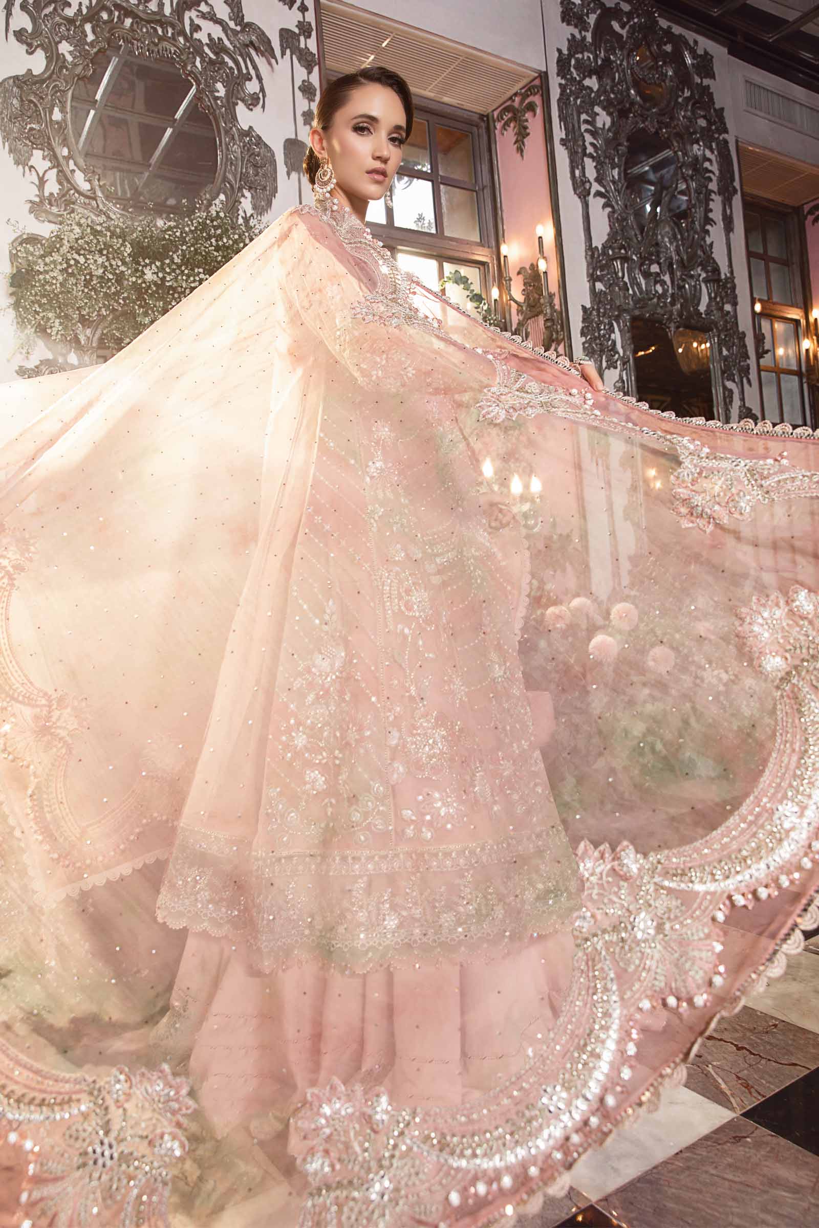 Unstitched Mbroidered | Pastel Pink BD-2706 - Image 11