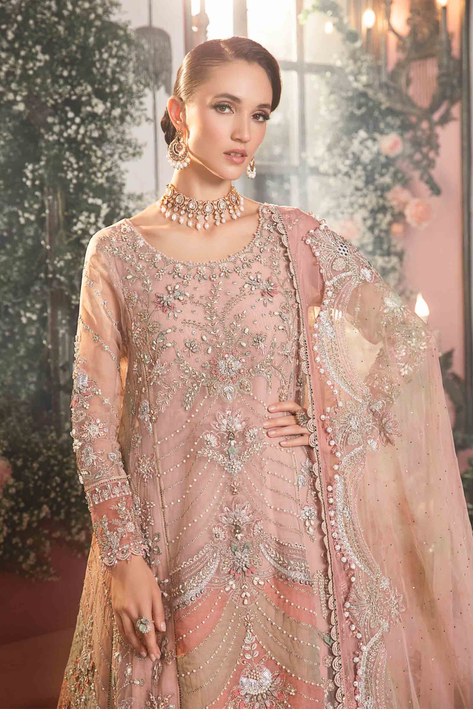 Unstitched Mbroidered | Pastel Pink BD-2706 - Image 2