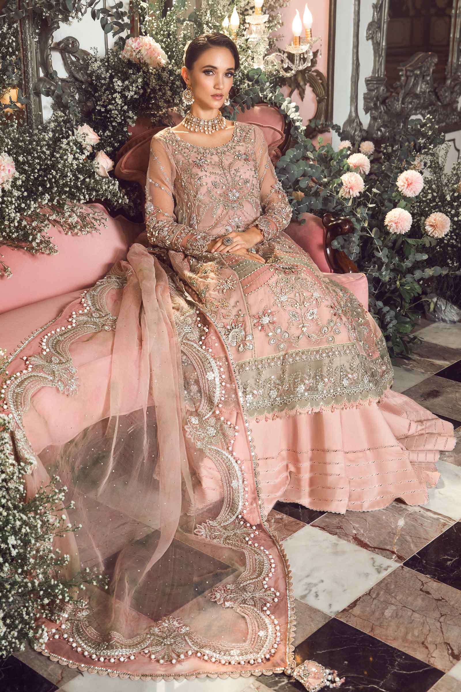 Unstitched Mbroidered | Pastel Pink BD-2706 - Image 3