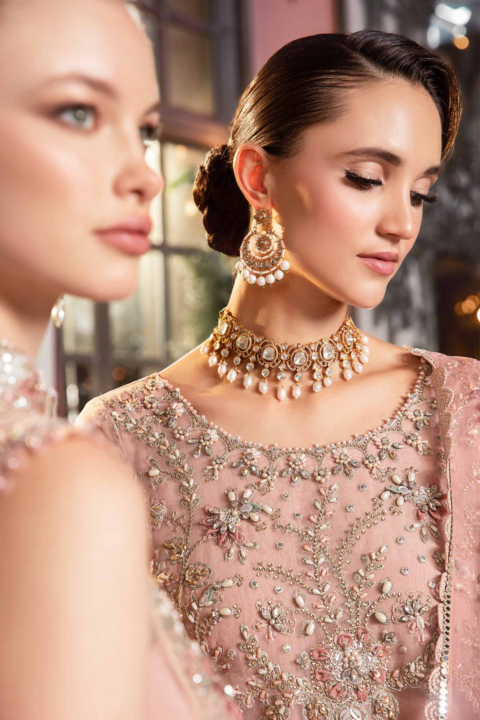 Unstitched Mbroidered | Pastel Pink BD-2706 - Image 5