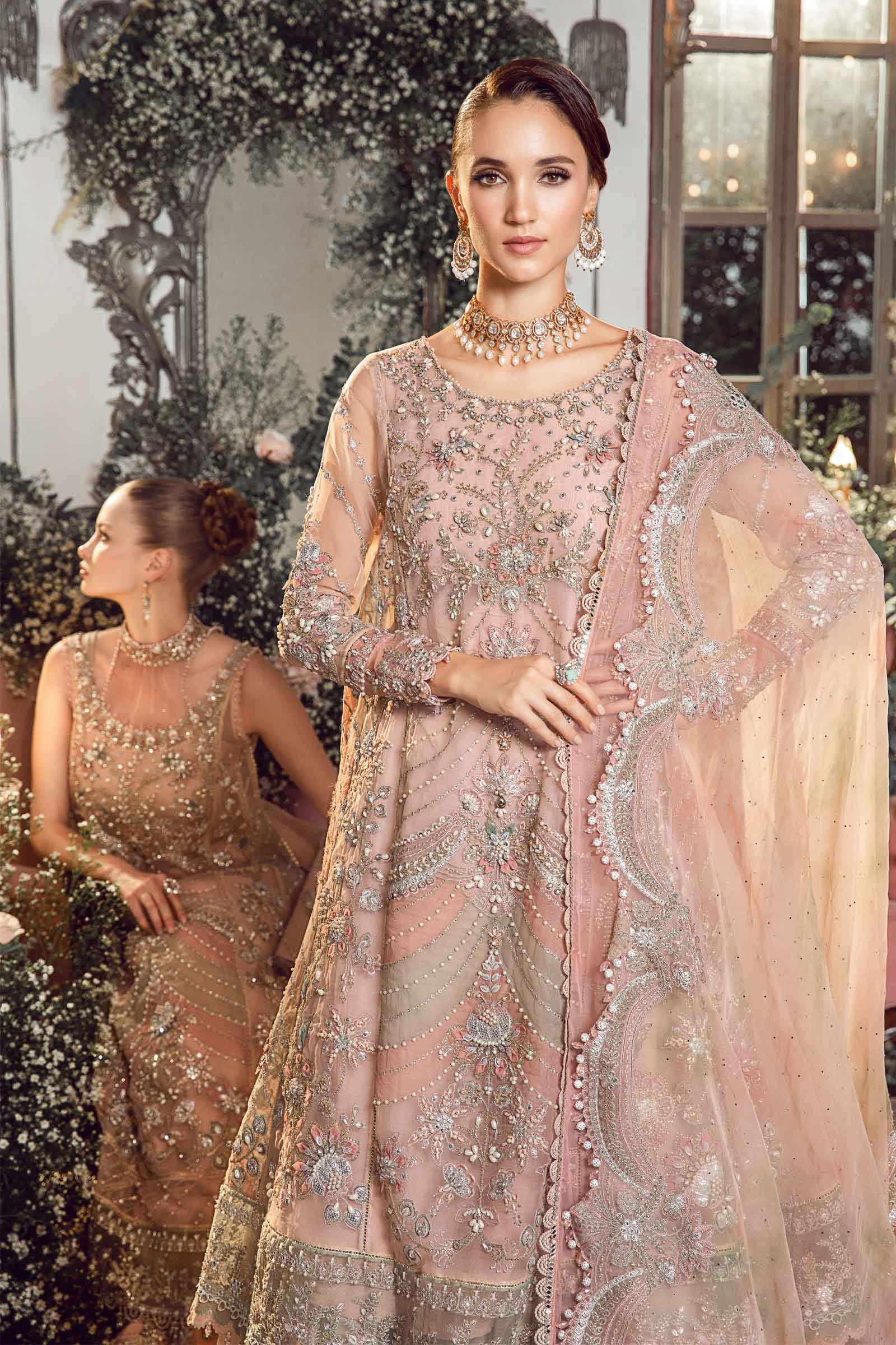 Unstitched Mbroidered | Pastel Pink BD-2706 - Image 7