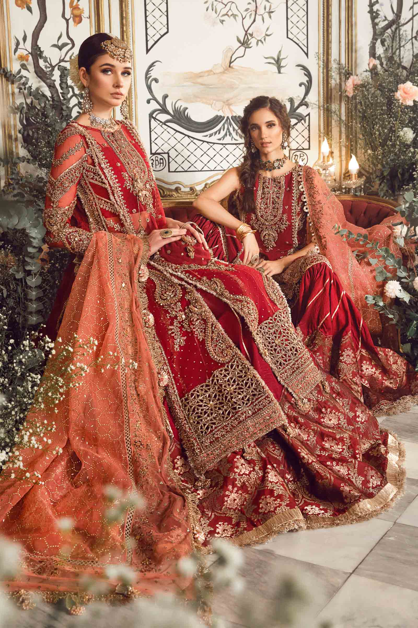 Unstitched Mbroidered | Maroon BD-2708 - Image 7