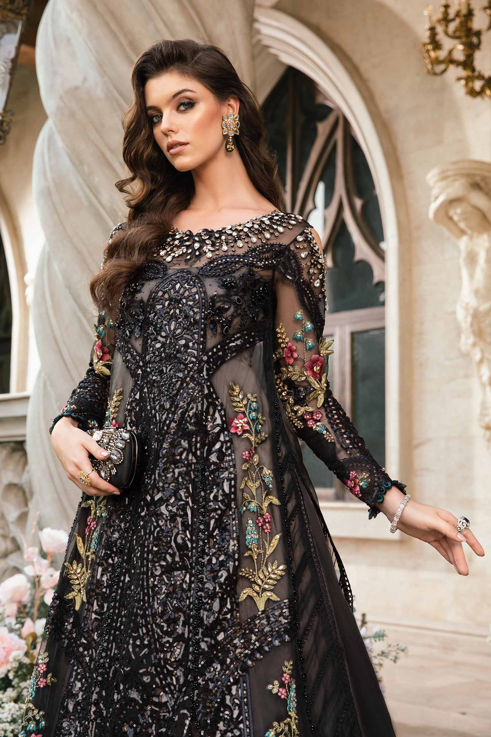 3 Piece Unstitched Embroidered Suit | BD-2802 - Image 3