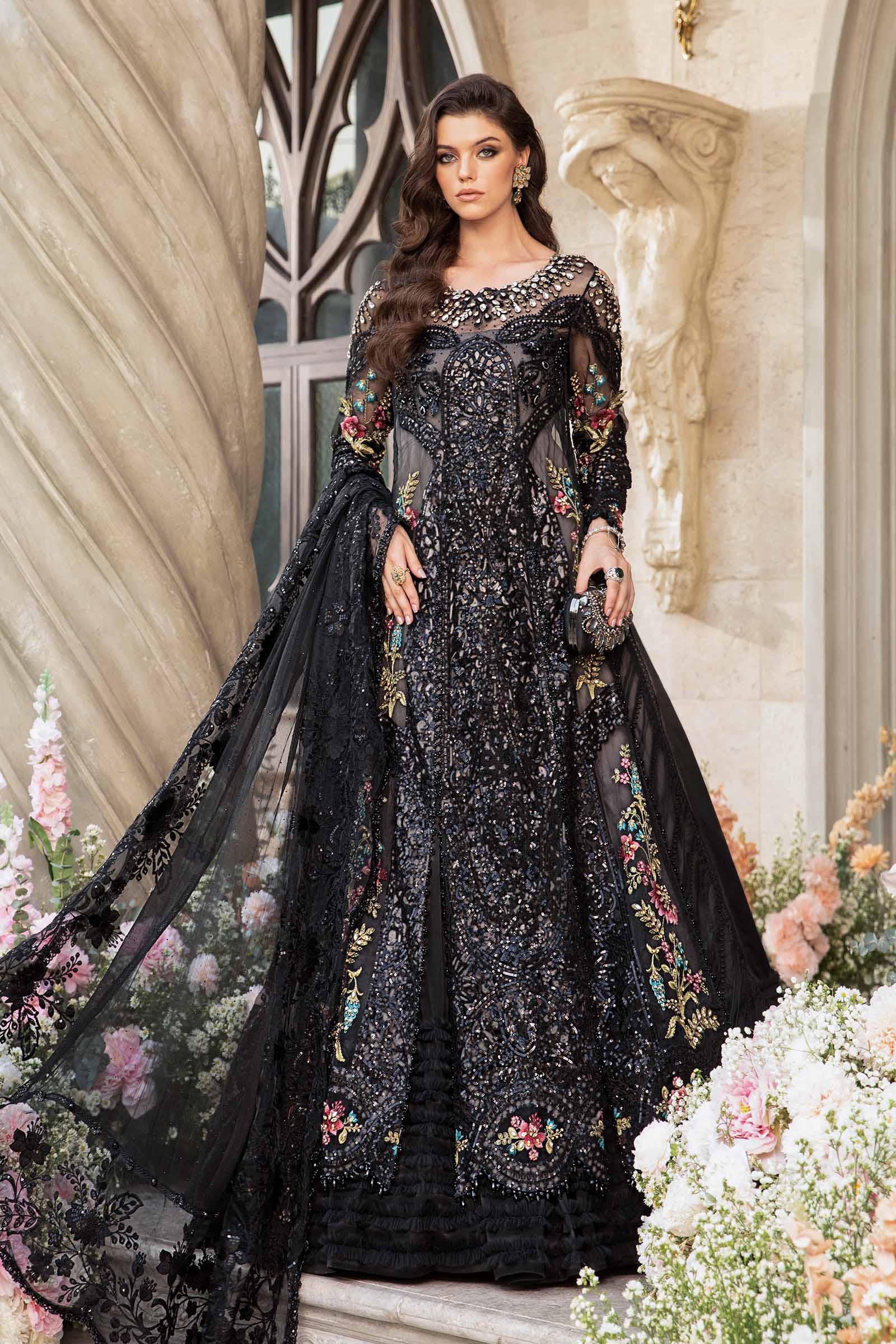 3 Piece Unstitched Embroidered Suit | BD-2802 - Image 7