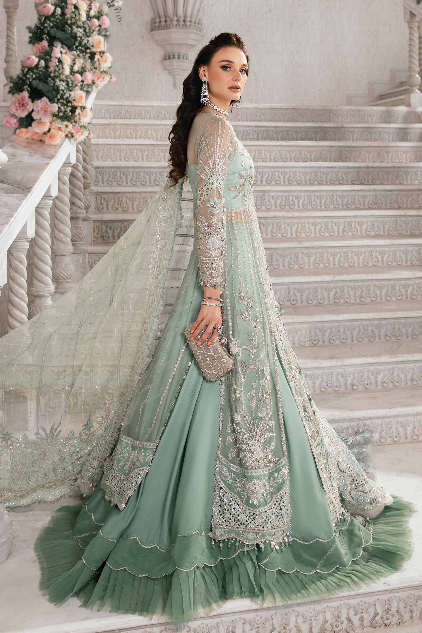 3 Piece Unstitched Embroidered Suit | BD-2803 - Image 11
