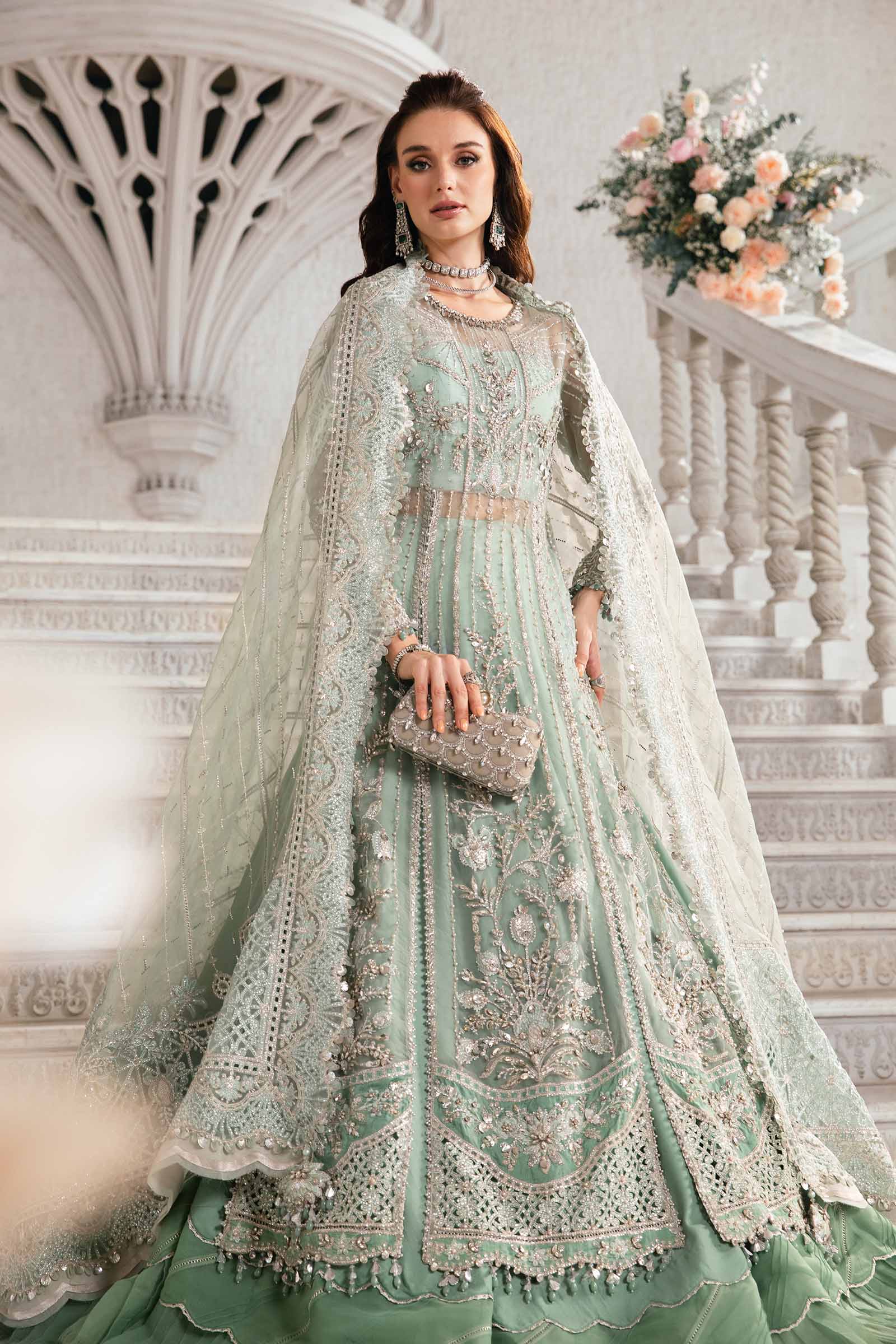 3 Piece Unstitched Embroidered Suit | BD-2803 - Image 3