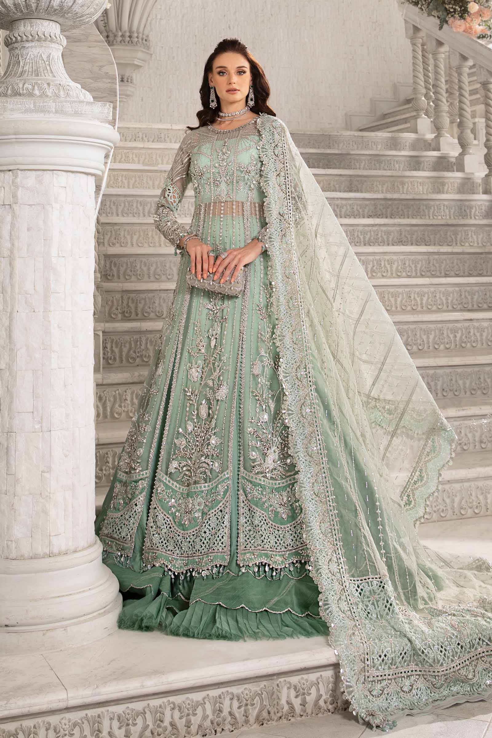 3 Piece Unstitched Embroidered Suit | BD-2803 - Image 7