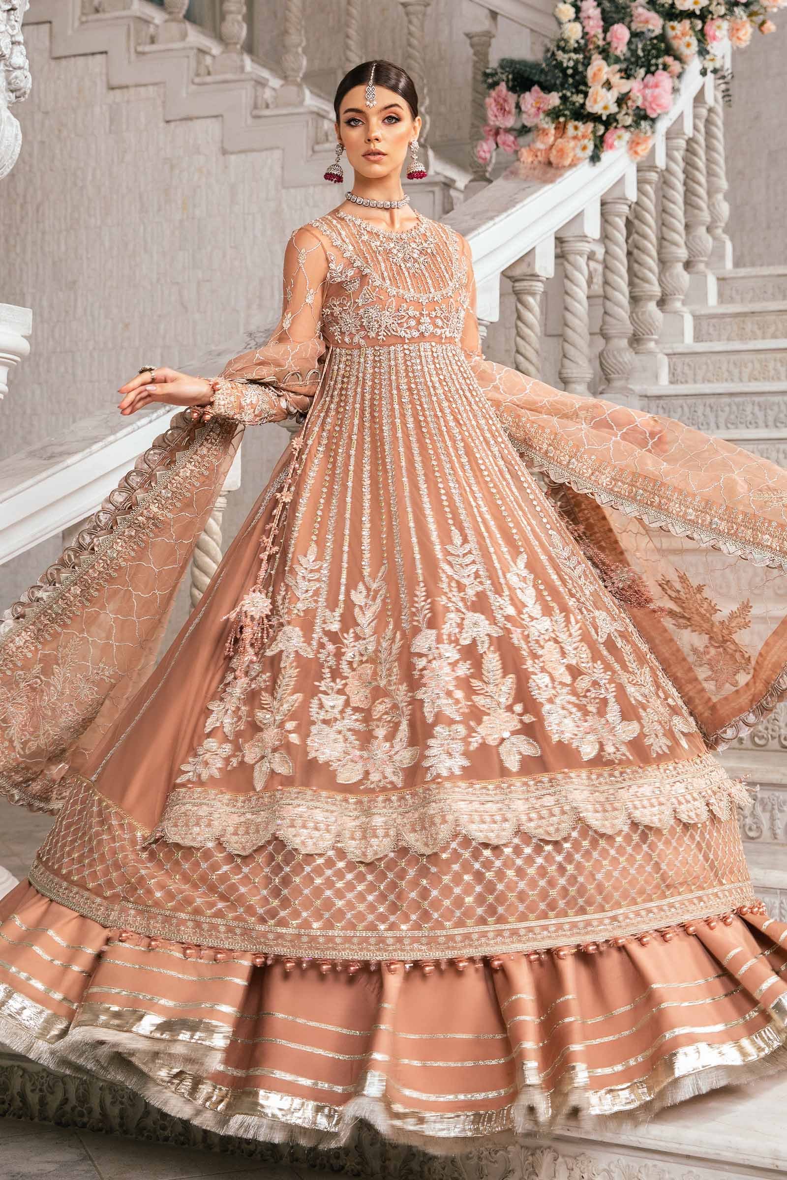 3 Piece Unstitched Embroidered Suit | BD-2804 - Image 11