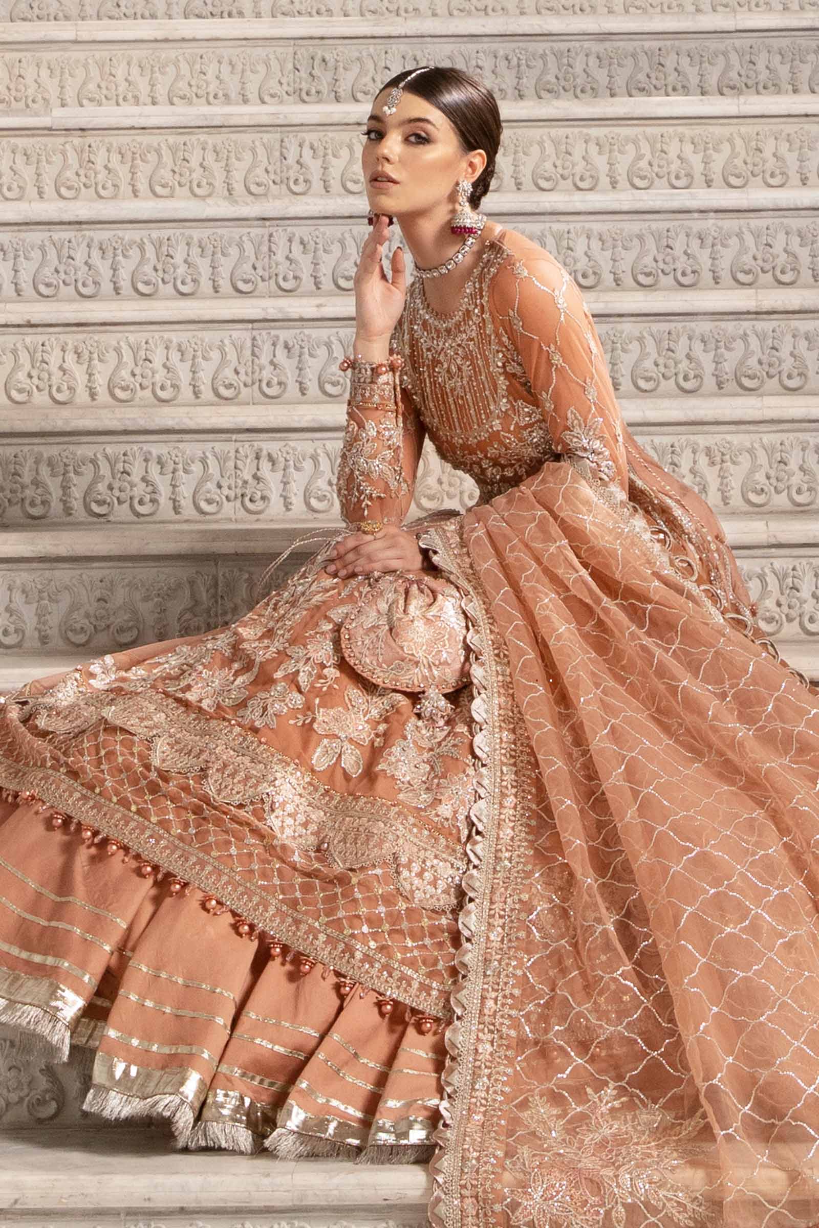 3 Piece Unstitched Embroidered Suit | BD-2804 - Image 4