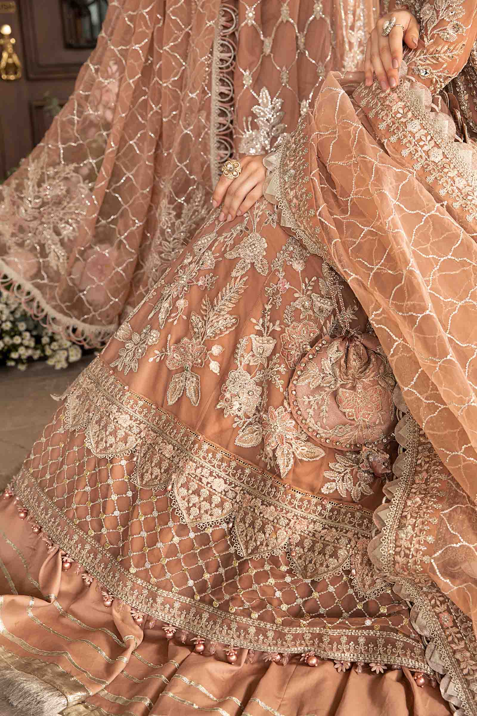 3 Piece Unstitched Embroidered Suit | BD-2804 - Image 8
