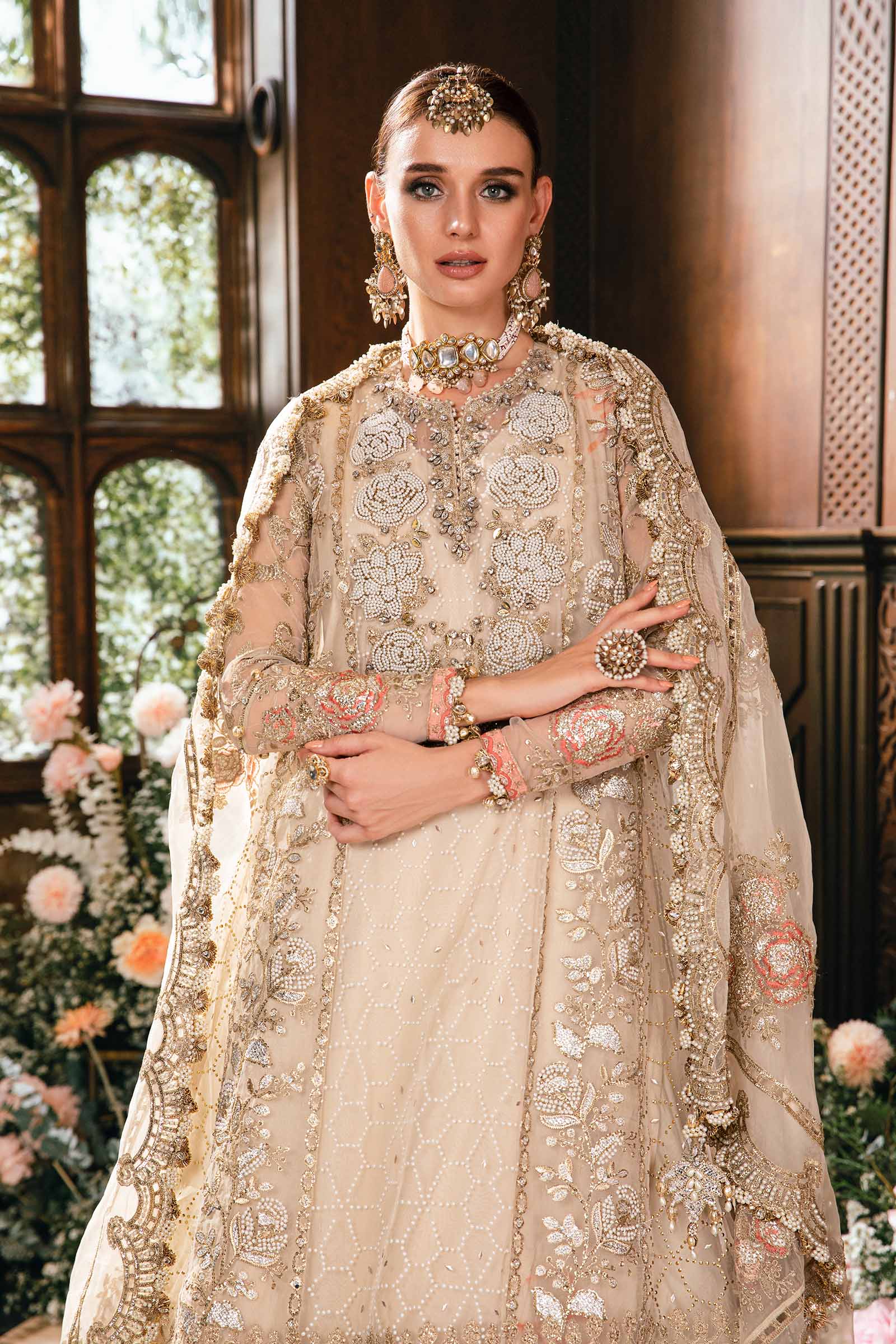 3 Piece Unstitched Embroidered Suit | BD-2805 - Image 3