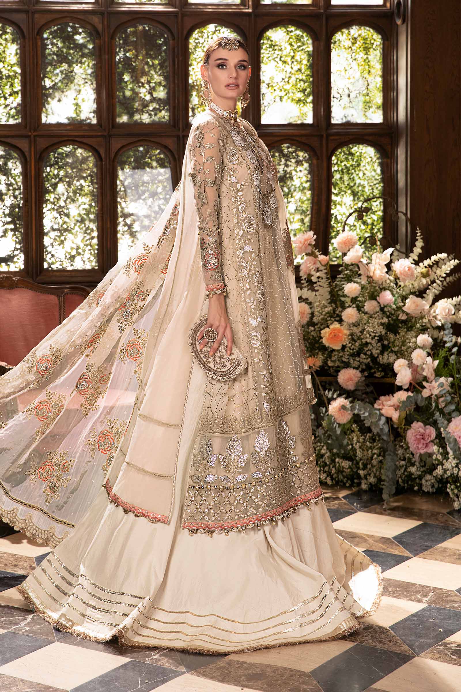 3 Piece Unstitched Embroidered Suit | BD-2805 - Image 5