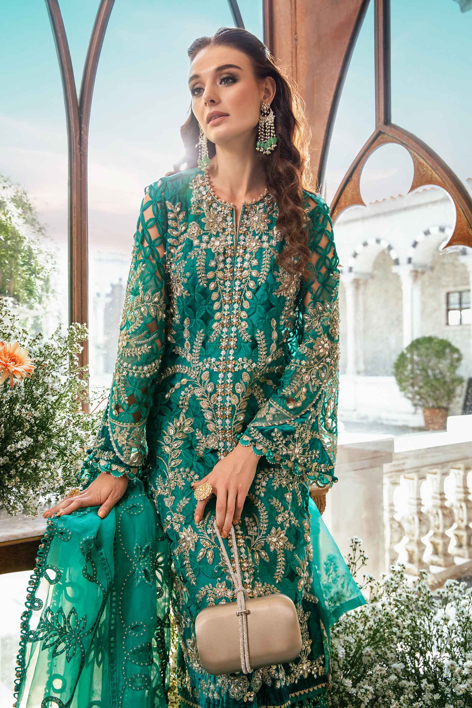 3 Piece Unstitched Embroidered Suit | BD-2806 - Image 10