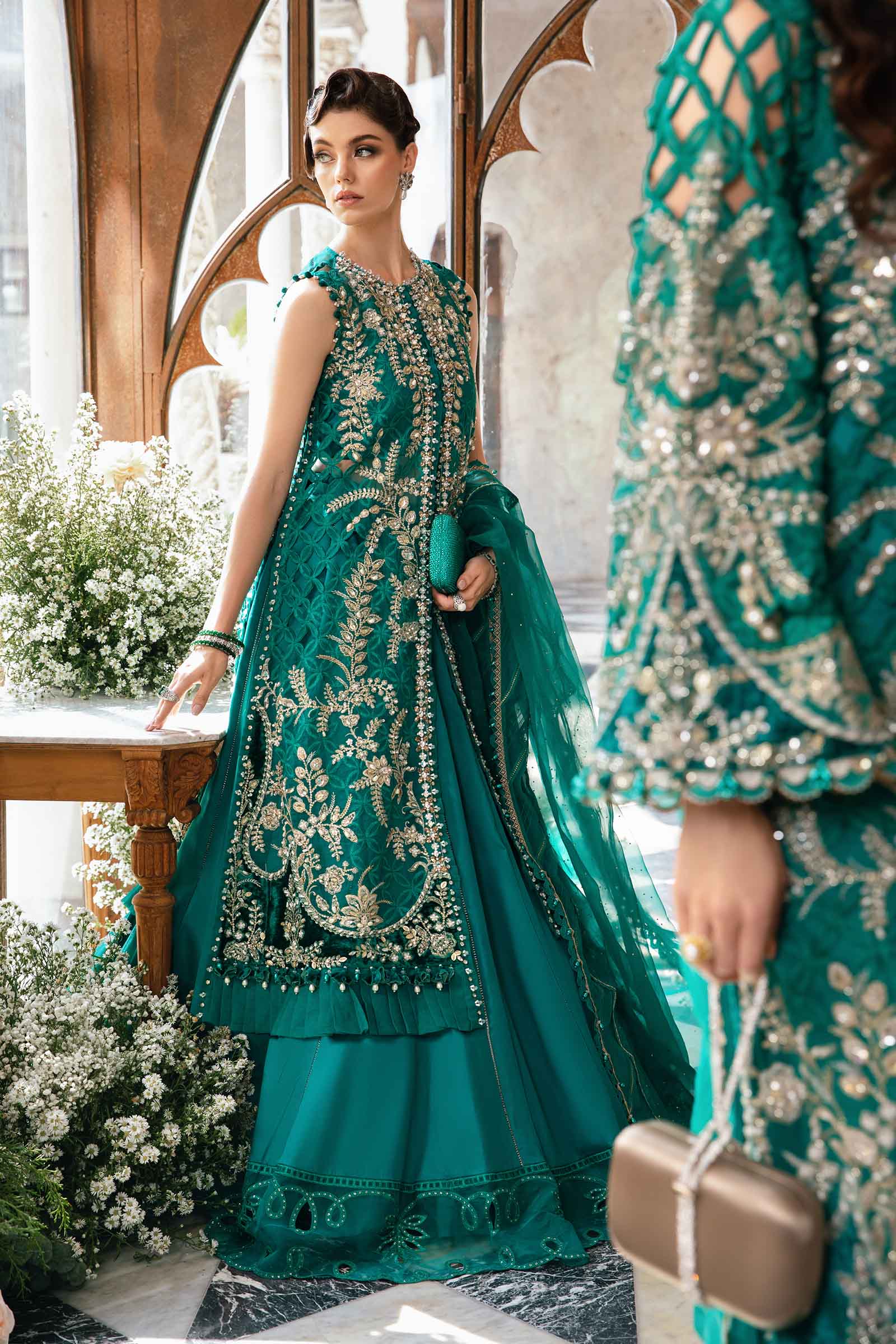 3 Piece Unstitched Embroidered Suit | BD-2806 - Image 11