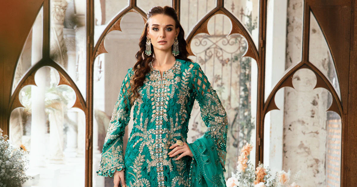 3 Piece Unstitched Embroidered Suit | BD-2806 - Image 13