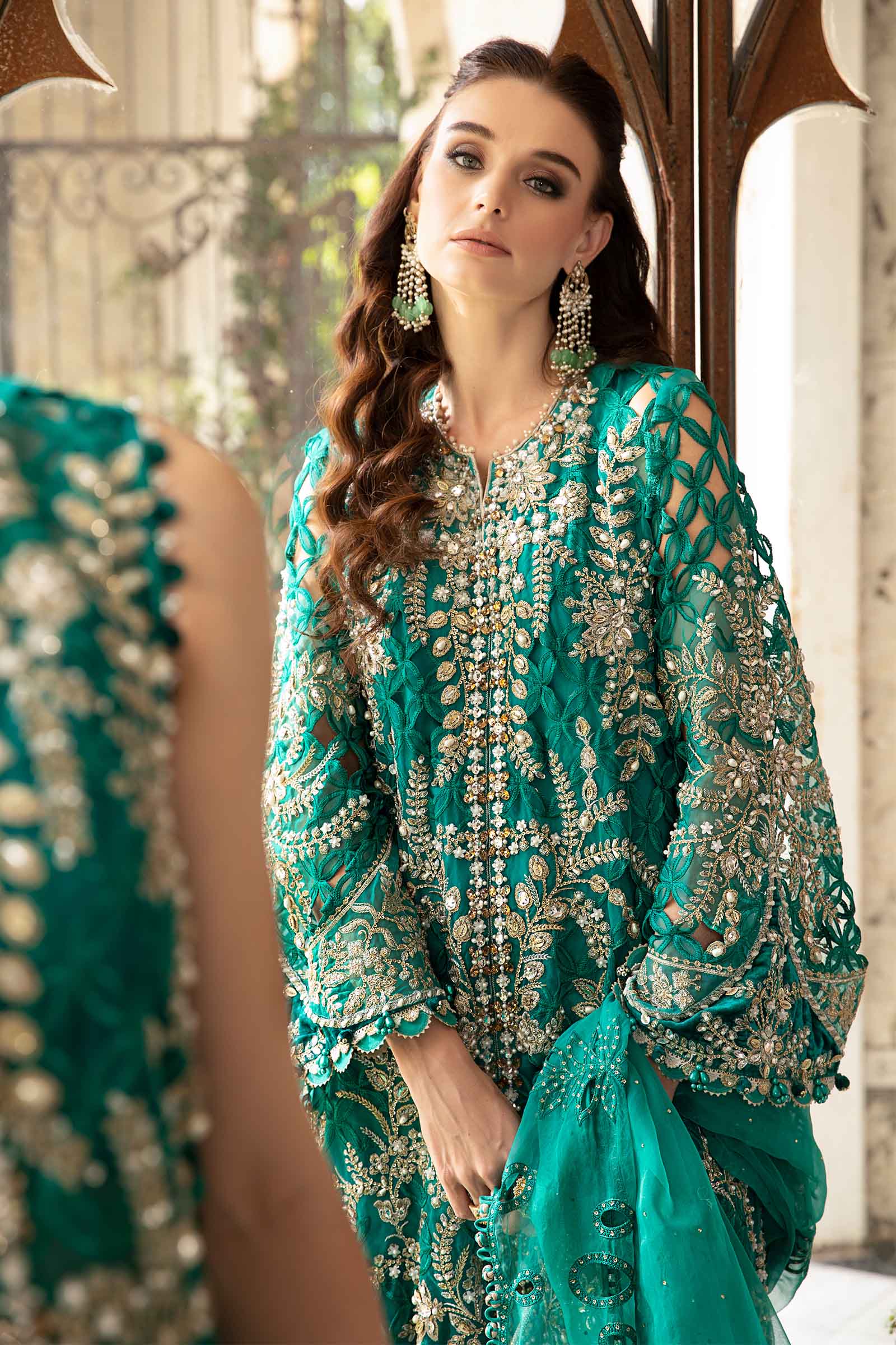3 Piece Unstitched Embroidered Suit | BD-2806 - Image 3