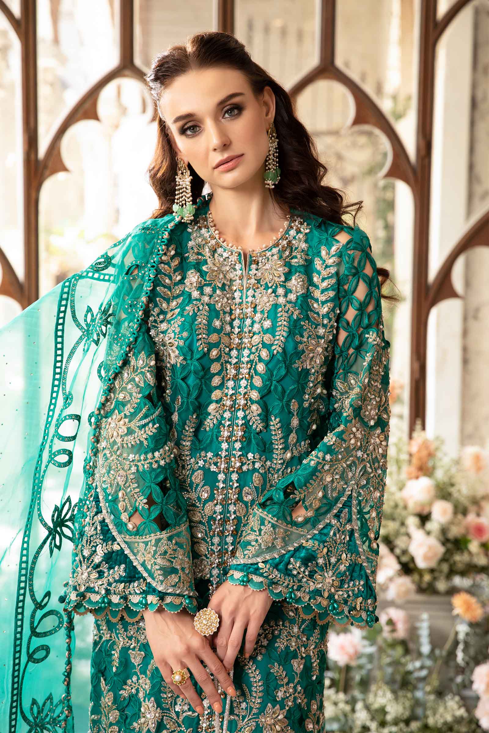 3 Piece Unstitched Embroidered Suit | BD-2806 - Image 9