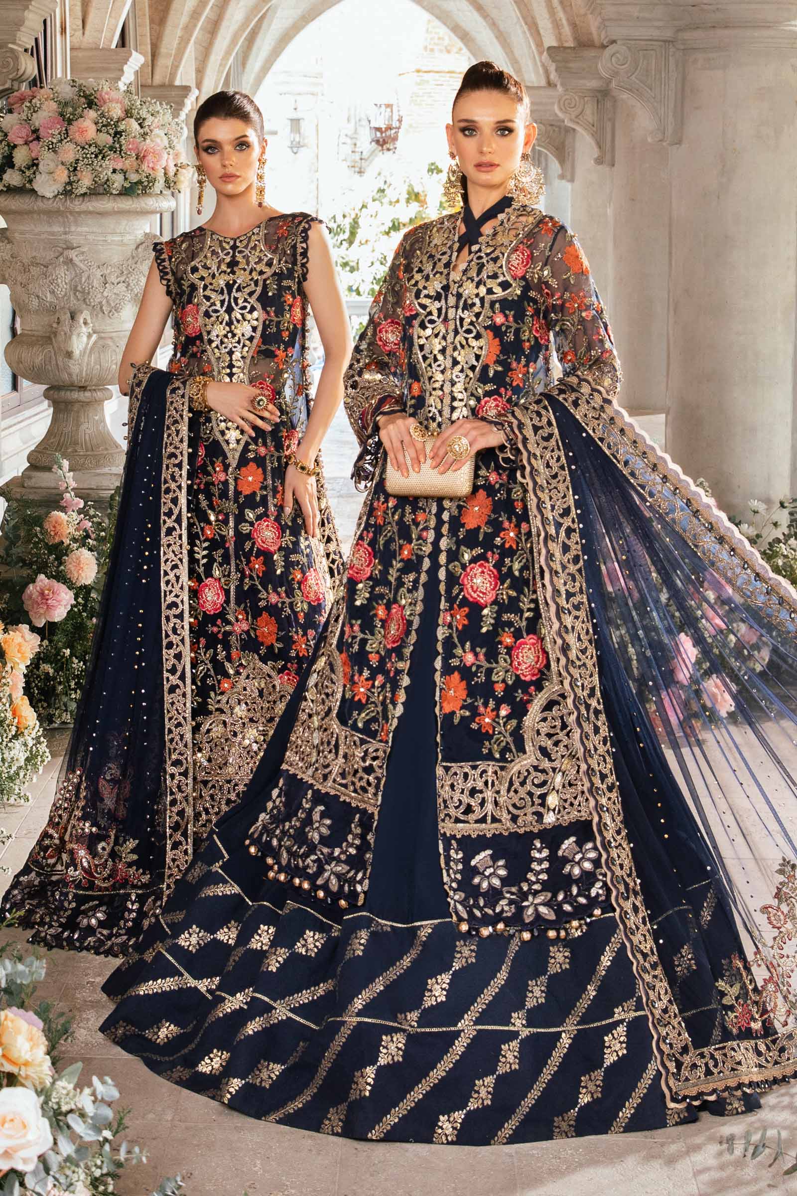 3 Piece Unstitched Embroidered Suit | BD-2808 - Image 2