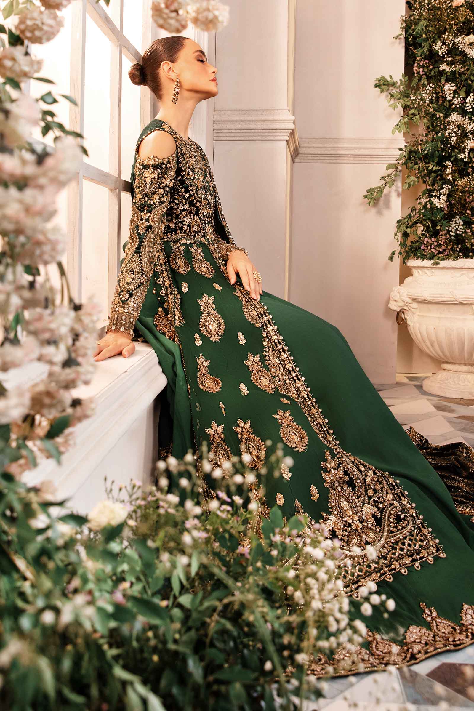 3 Piece Unstitched Embroidered Organza Suit | BD-2904 - Image 11