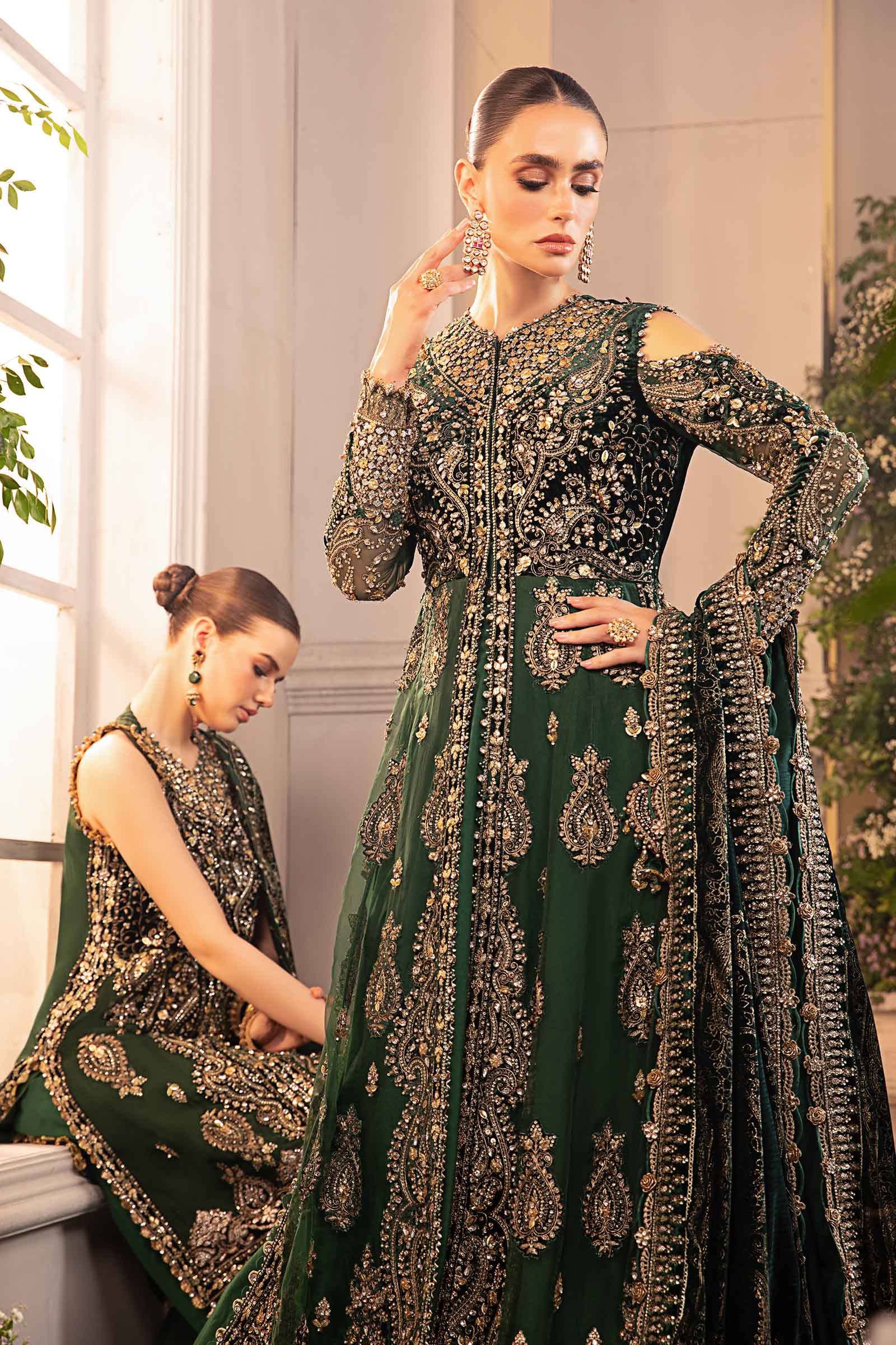 3 Piece Unstitched Embroidered Organza Suit | BD-2904 - Image 3