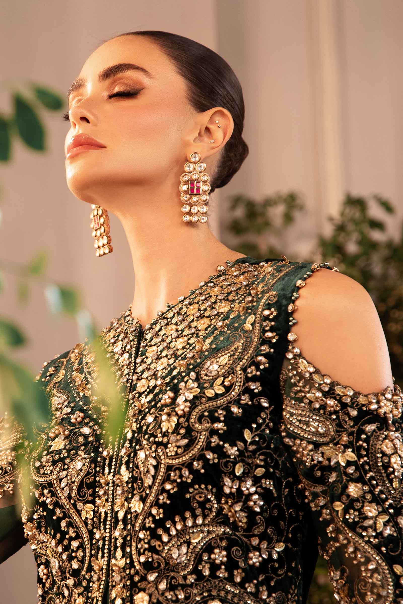 3 Piece Unstitched Embroidered Organza Suit | BD-2904 - Image 4