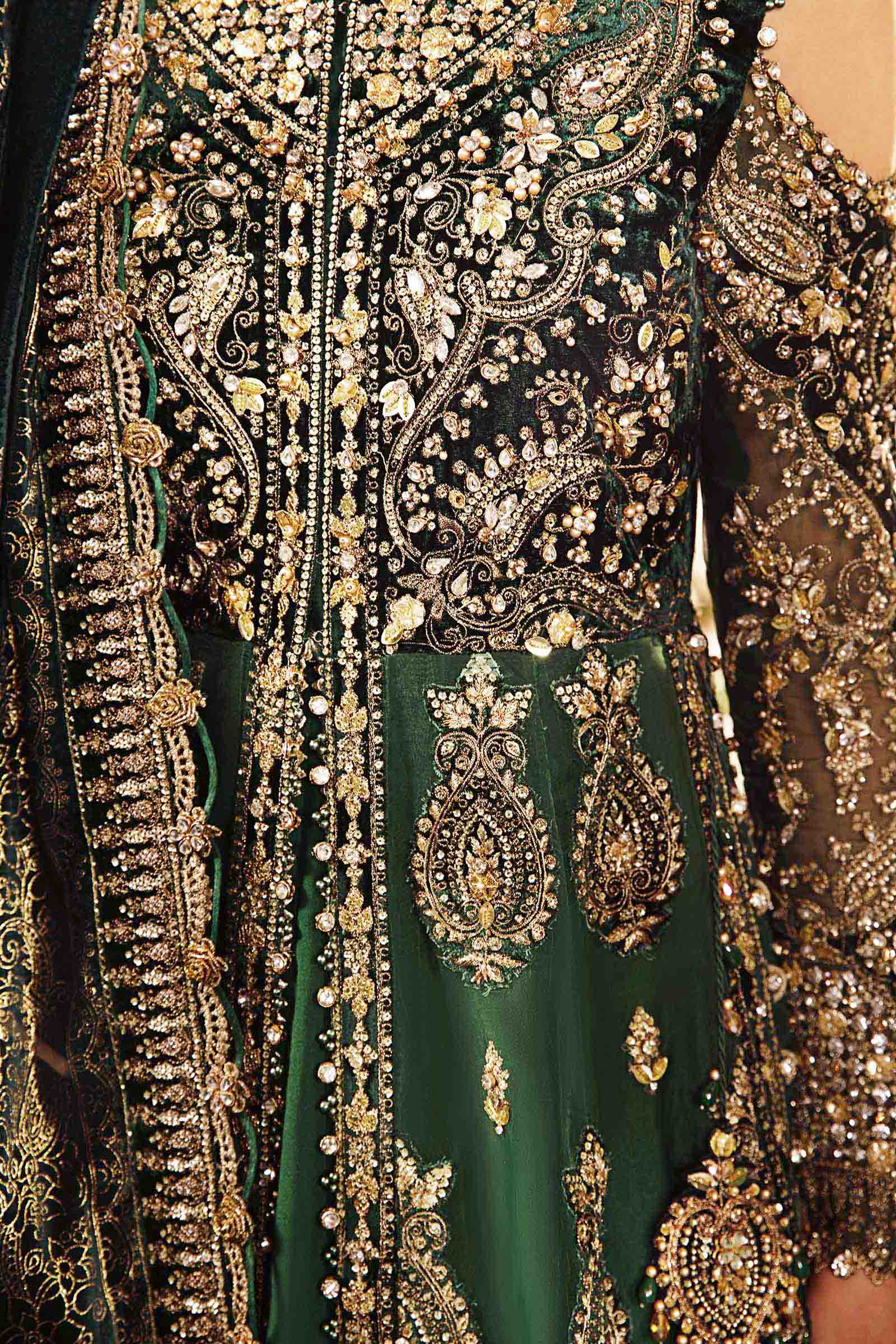 3 Piece Unstitched Embroidered Organza Suit | BD-2904 - Image 5