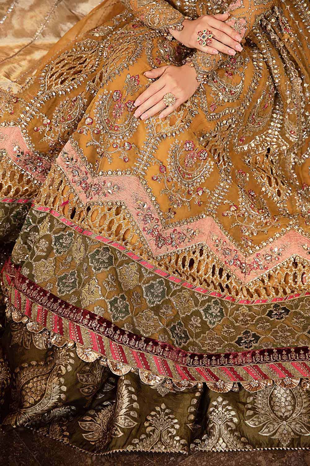 3 Piece Unstitched Embroidered Organza Suit | BD-2907 - Image 10