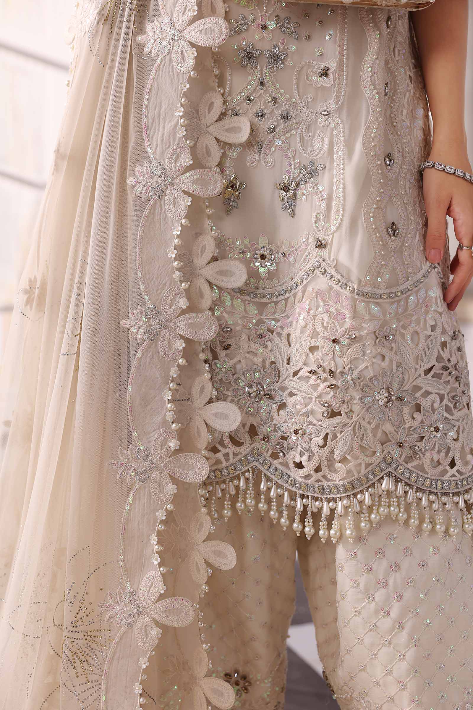 3 Piece Unstitched Embroidered Chiffon Suit | BD-3007 - Image 13