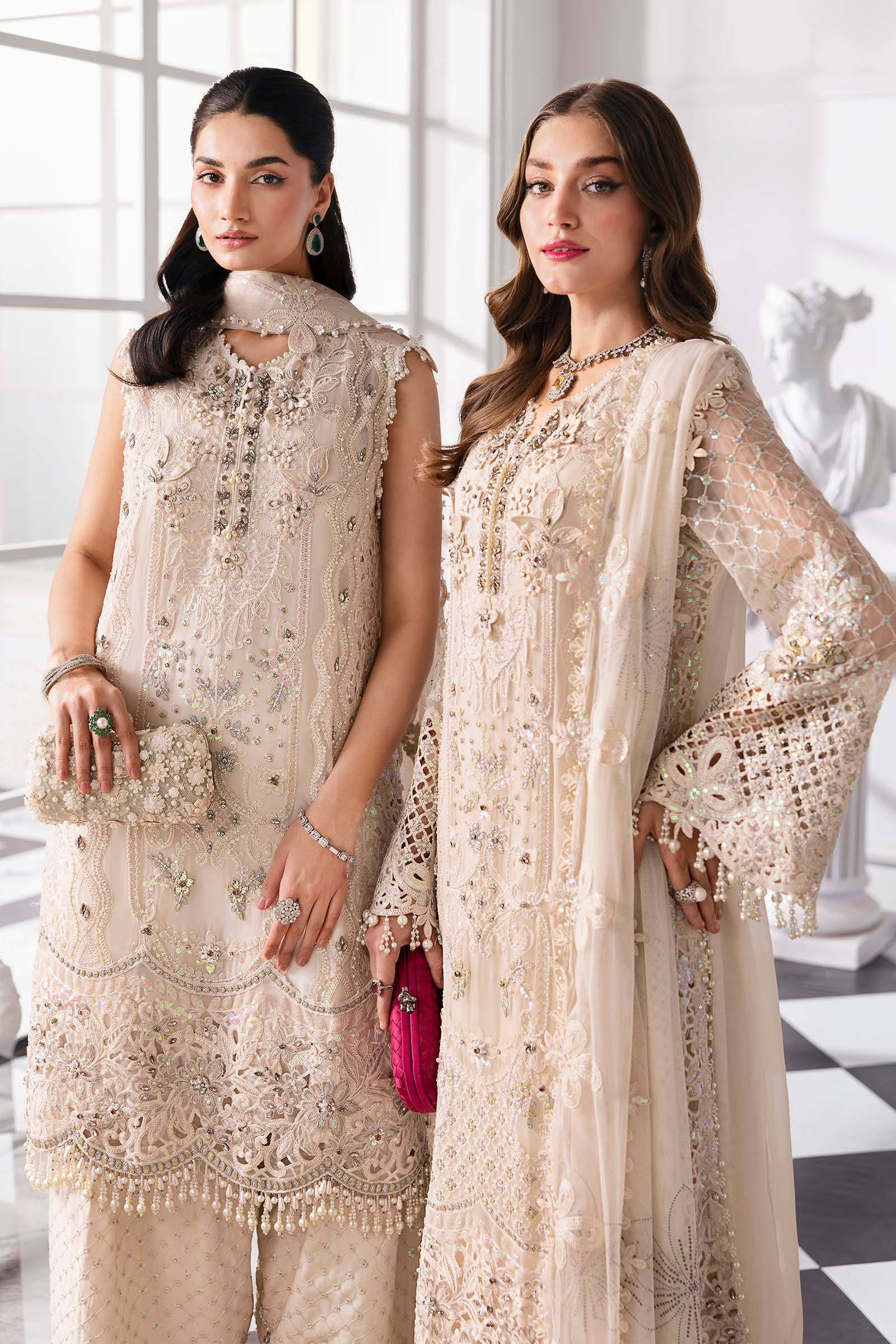 3 Piece Unstitched Embroidered Chiffon Suit | BD-3007 - Image 6