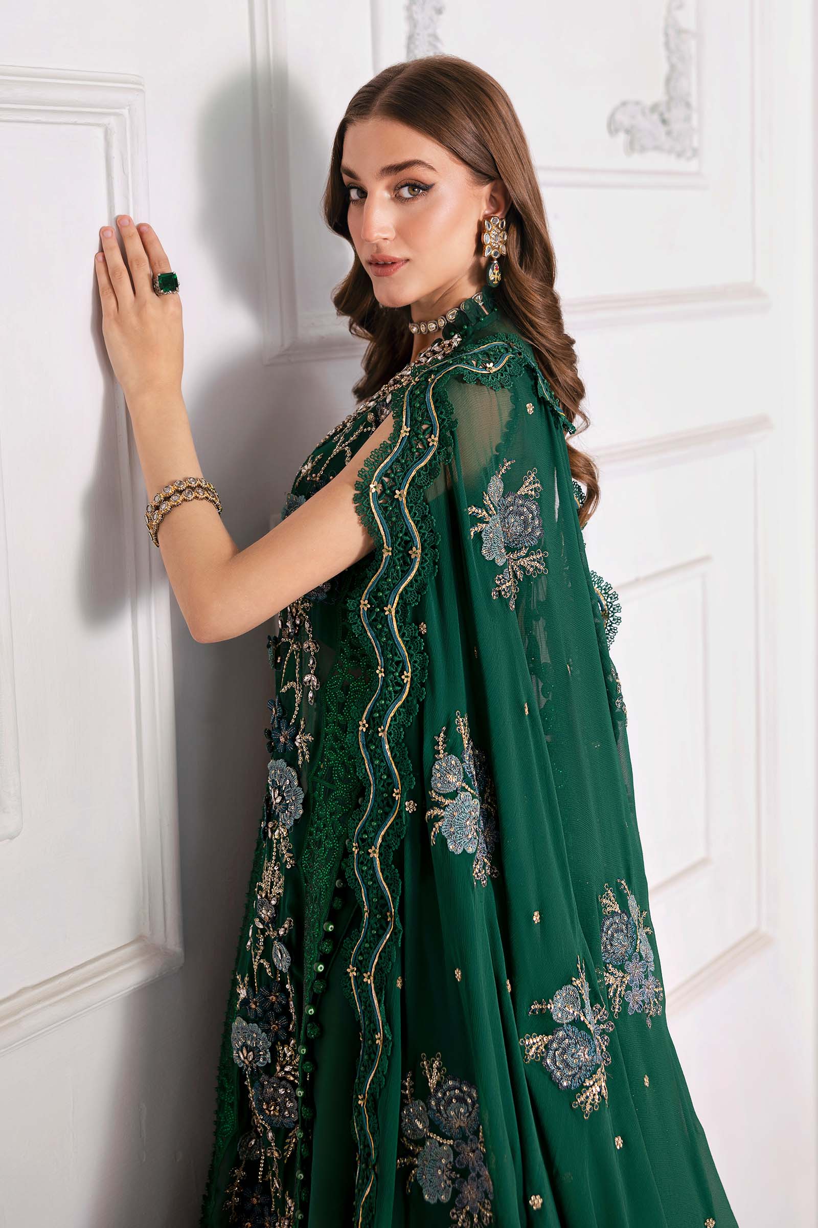 3 Piece Unstitched Embroidered Chiffon Suit | BD-3008 - Image 14