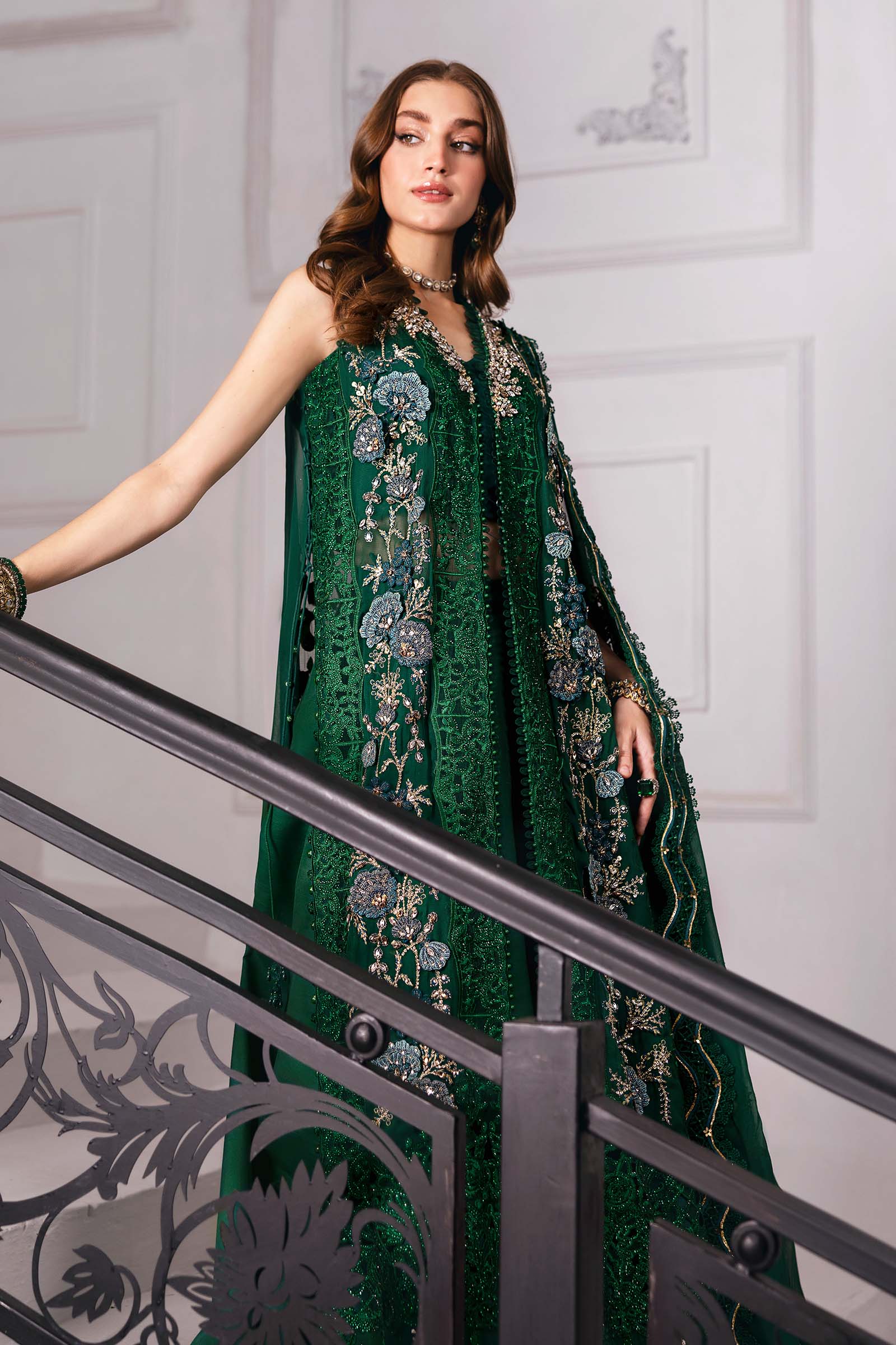3 Piece Unstitched Embroidered Chiffon Suit | BD-3008 - Image 15