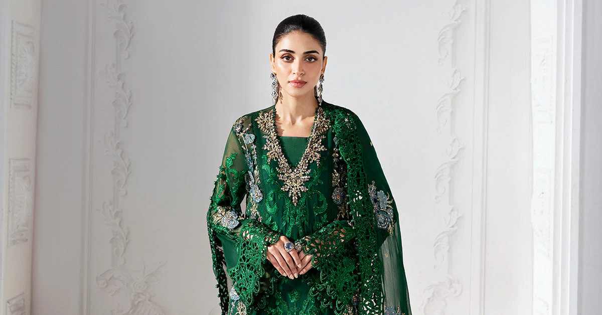 3 Piece Unstitched Embroidered Chiffon Suit | BD-3008 - Image 20