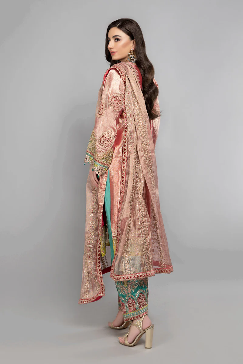 Suit Salmon Pink BDS-2008 - Image 3