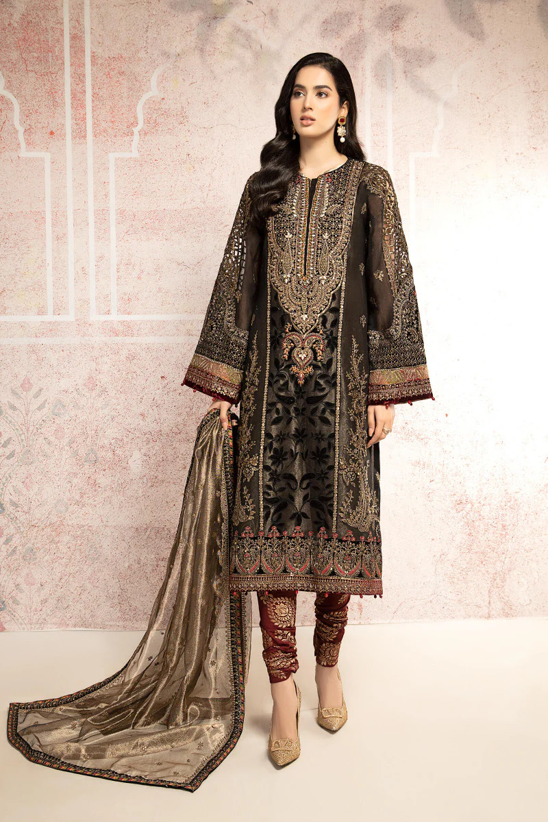 Suit Black and burnt gold BDS-2301