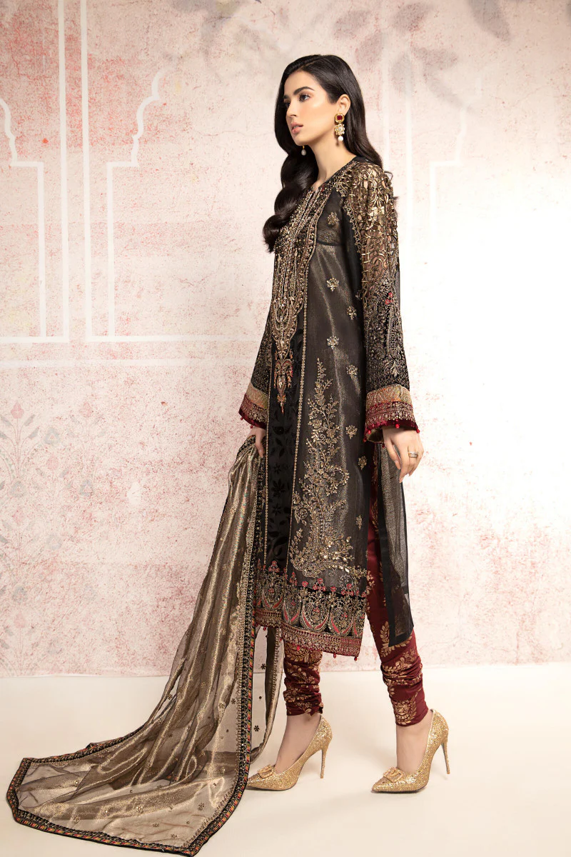 Suit Black and burnt gold BDS-2301 - Image 2