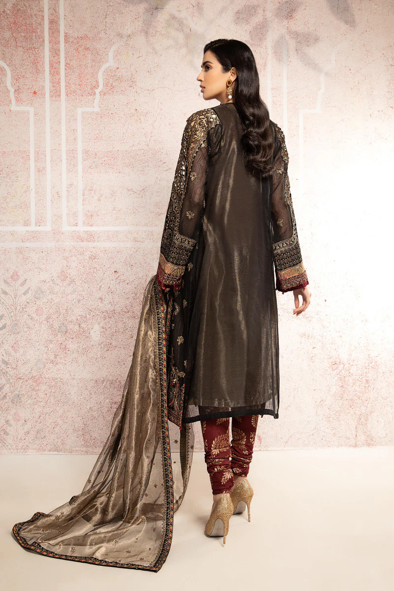 Suit Black and burnt gold BDS-2301 - Image 3