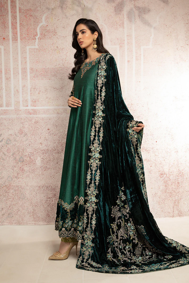 Suit Teal and Warm green BDS-2307 - Image 2