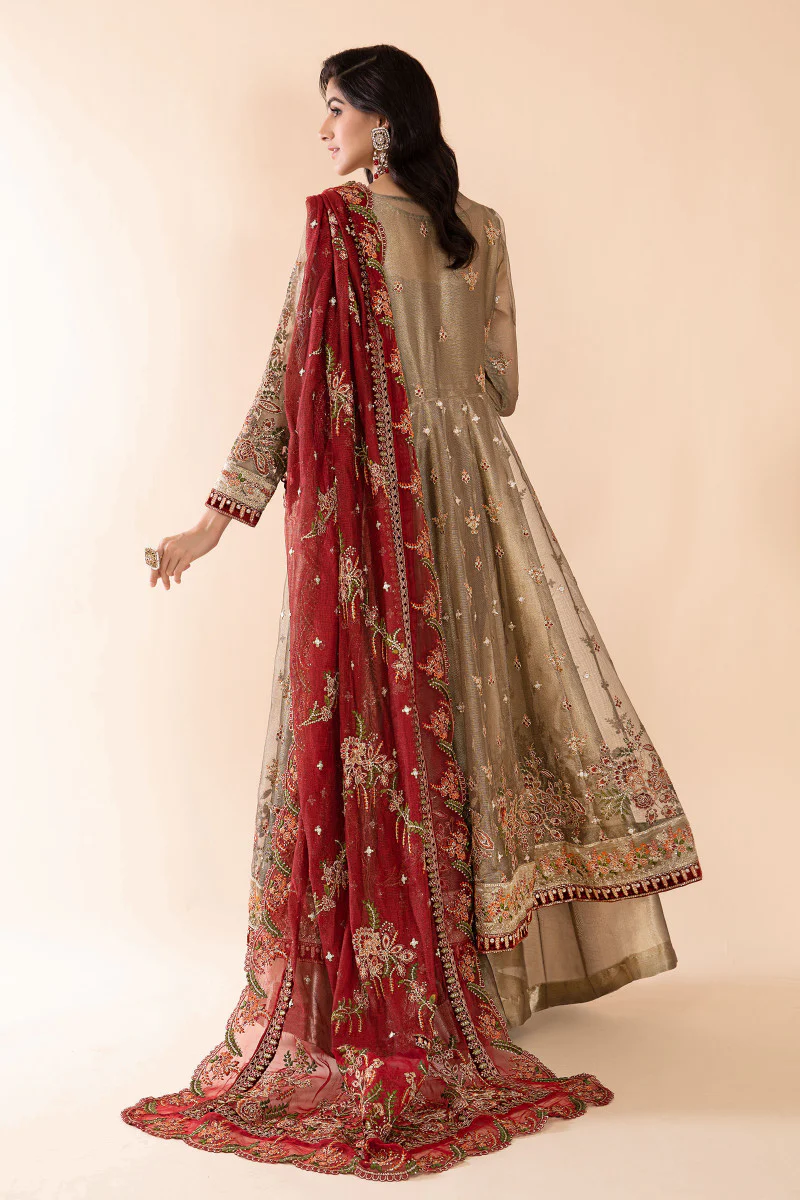 Suit Burnt Gold and Maroon BDS-2401 - Image 3
