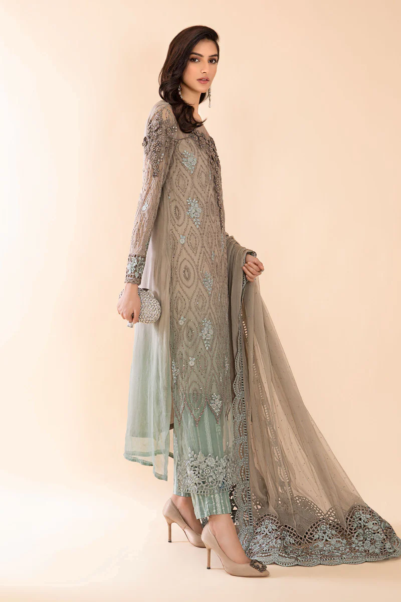 Suit Coffee and Smoked Blue BDS-2405 - Image 2