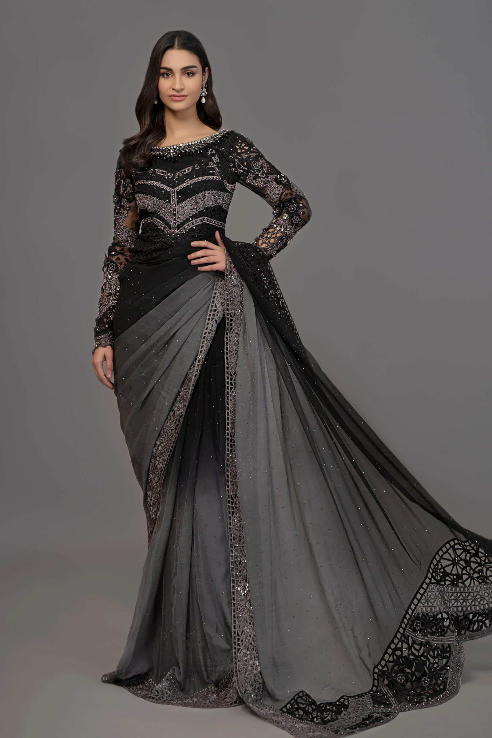 Suit Grey and Black BDS-2504