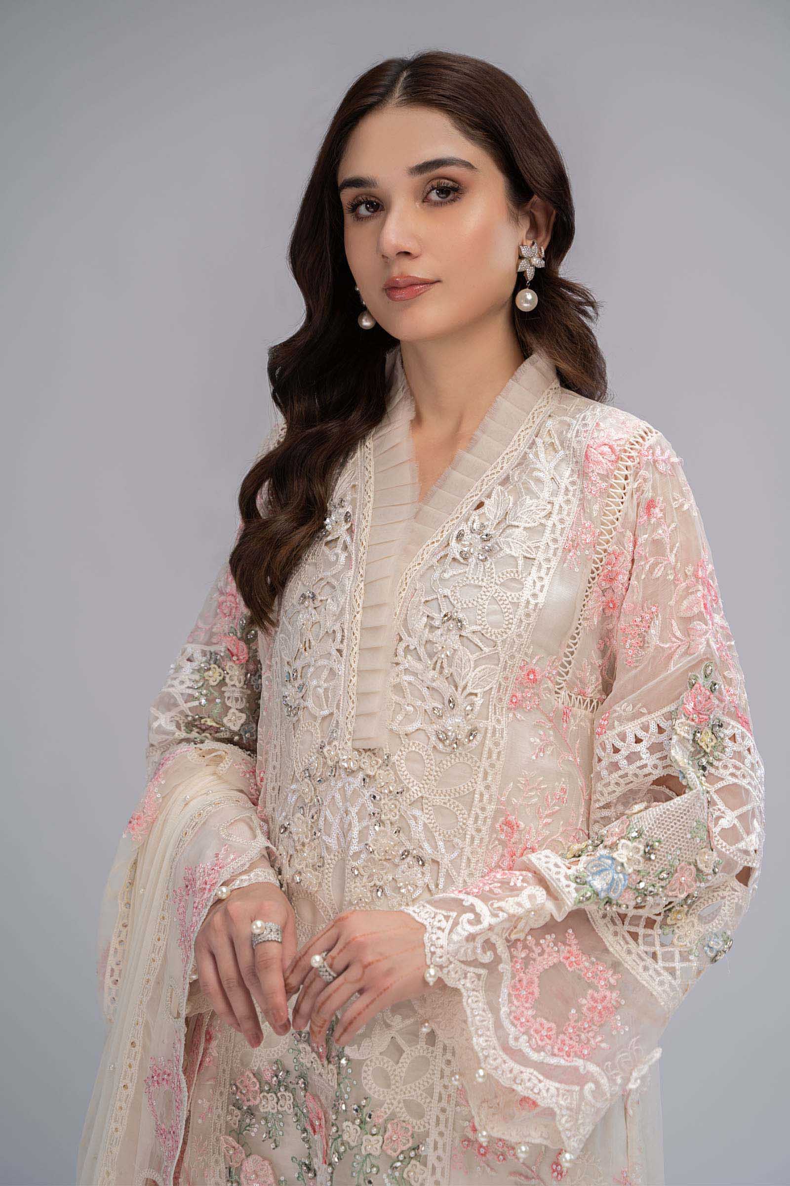 Suit Off White and Pastels BDS-2604 - Image 2