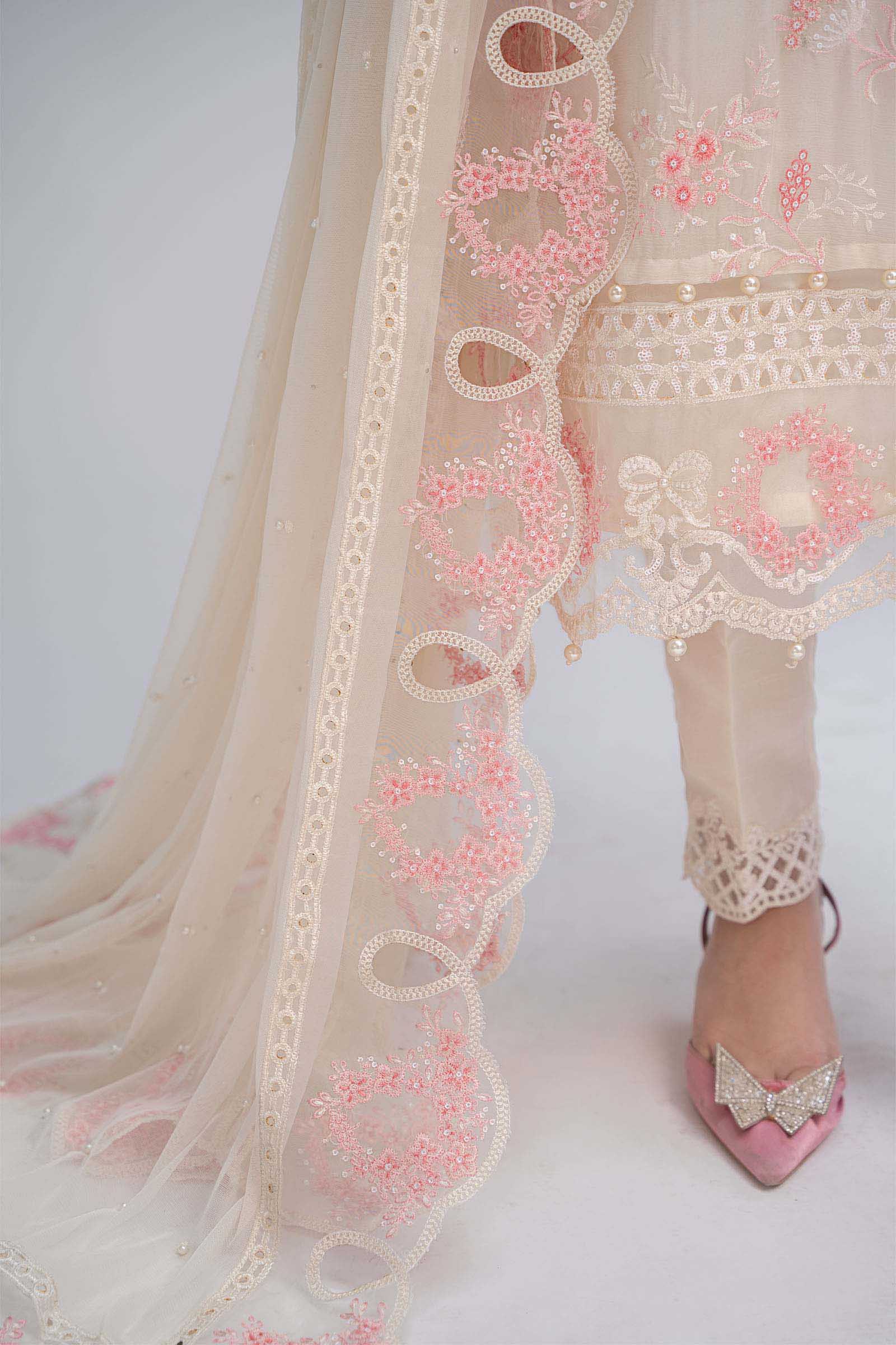 Suit Off White and Pastels BDS-2604 - Image 5