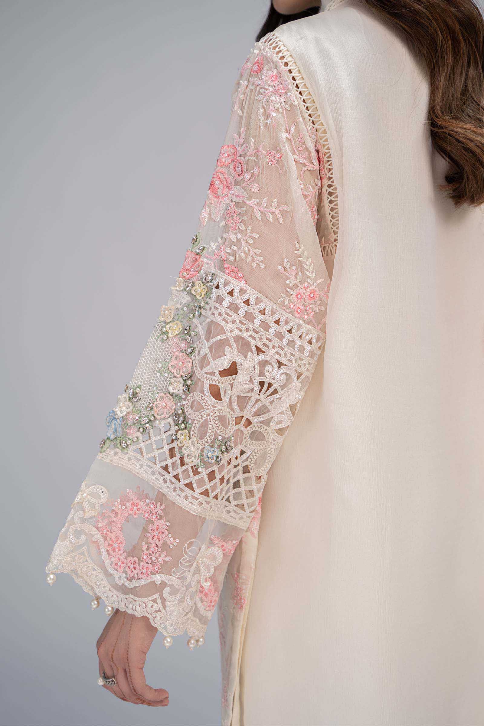 Suit Off White and Pastels BDS-2604 - Image 7