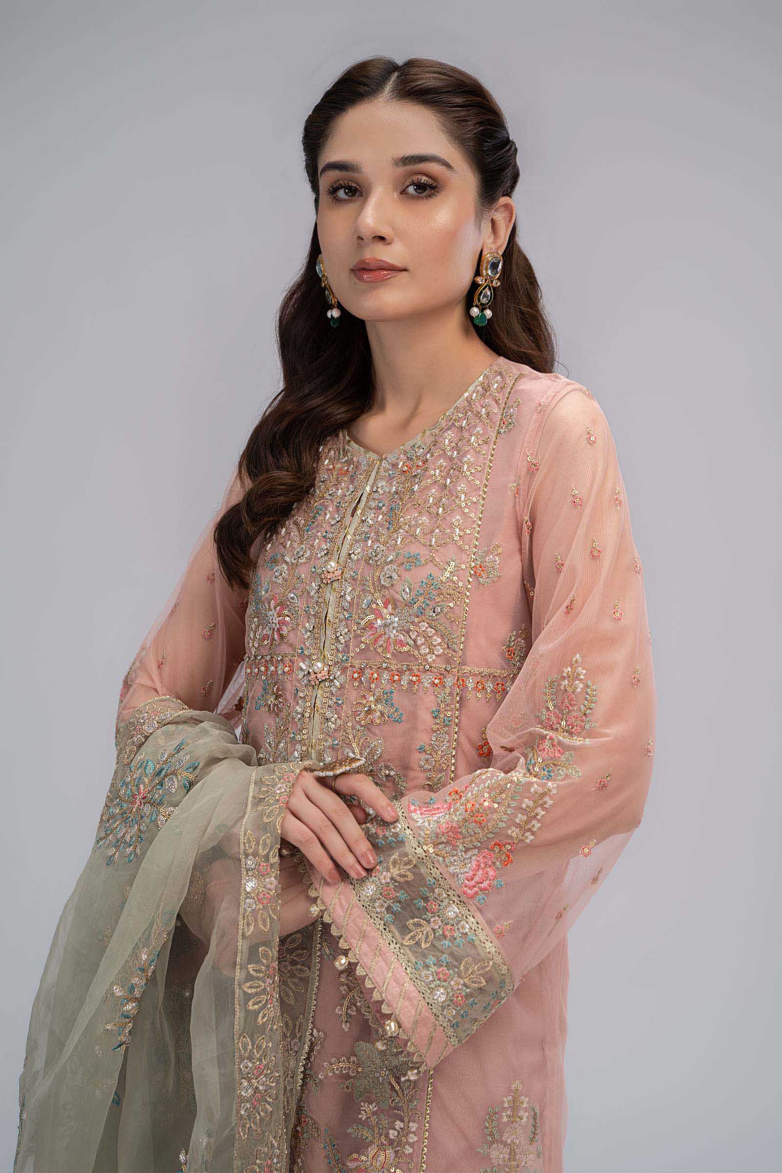 Suit Pink and Sea Green BDS-2607 - Image 2