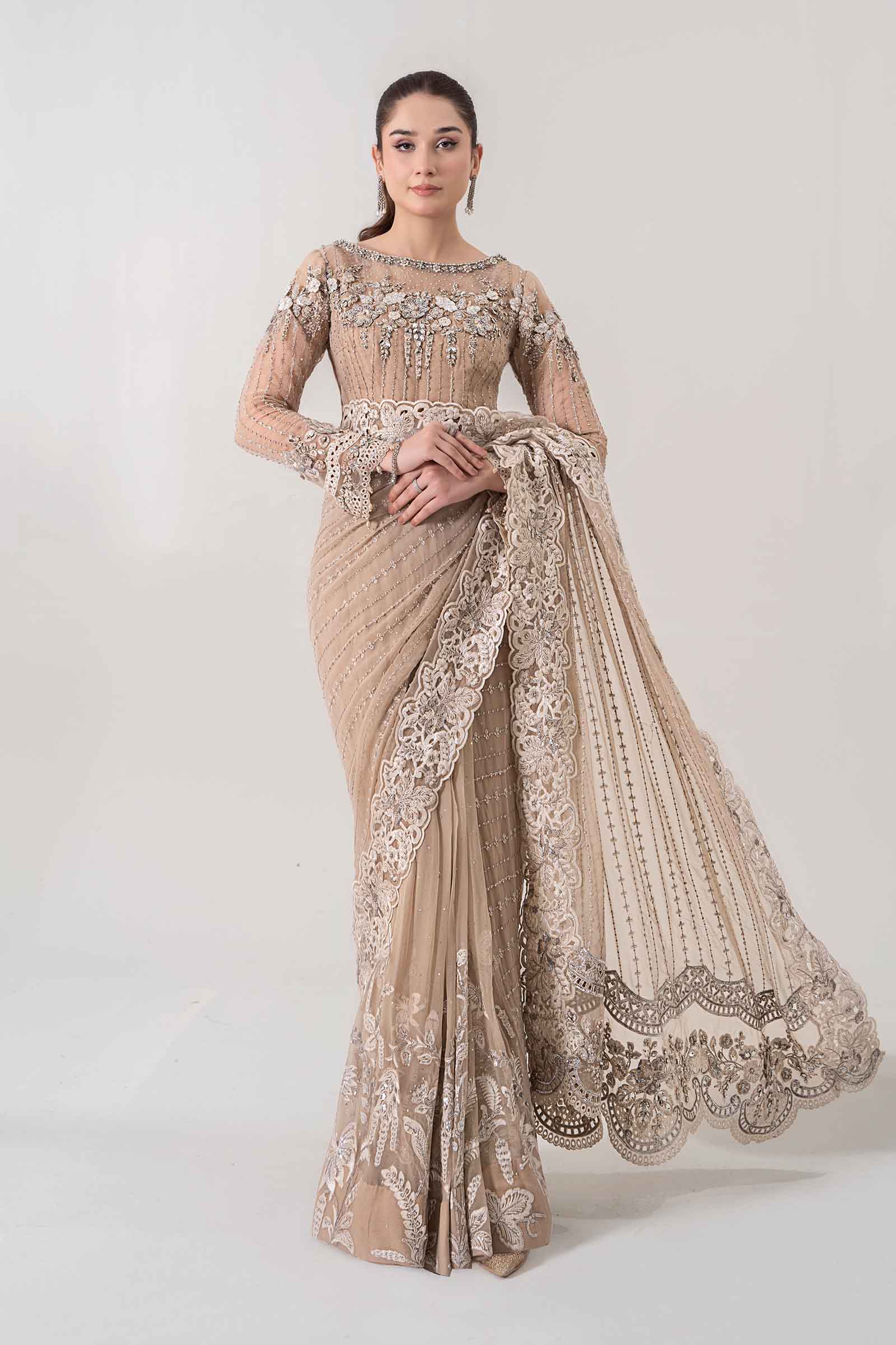 Embroidered Chiffon Saree | BDS-2801
