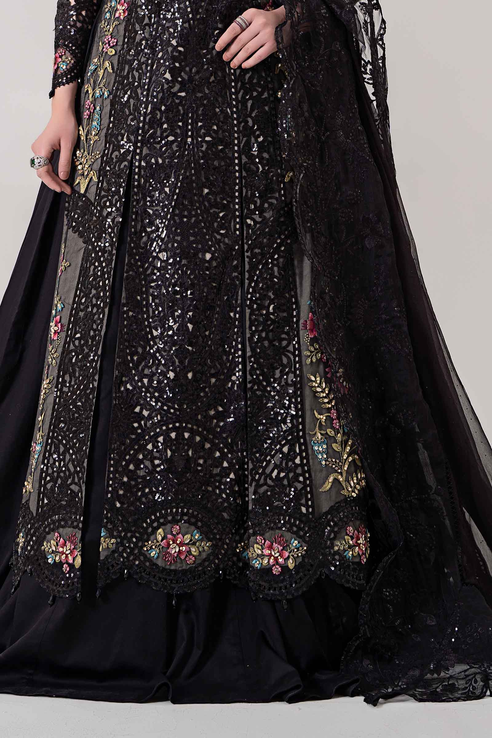 3 Piece Embroidered Organza Suit | BDS-2802 - Image 3