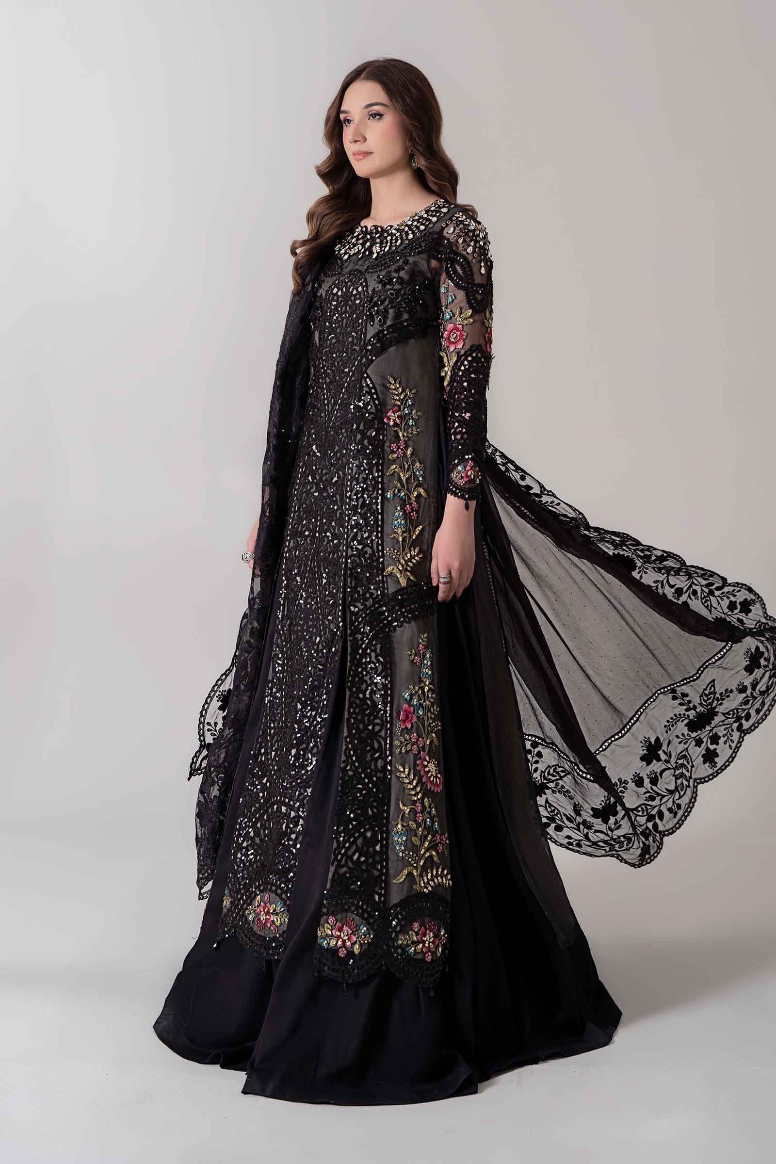 3 Piece Embroidered Organza Suit | BDS-2802 - Image 5